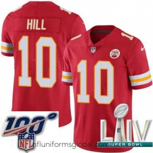 Alluring 2020 Super Bowl LIV Nike Kansas City Chiefs #10 Tyreek Hill Red Team Color Vapor Untouchable Limited Player NFL Jersey