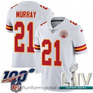 Captivating 2020 Super Bowl LIV Nike Kansas City Chiefs #21 Eric Murray White Vapor Untouchable Limited Player NFL Jersey