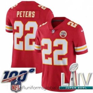 Exquisite 2020 Super Bowl LIV Nike Kansas City Chiefs #22 Marcus Peters Red Team Color Vapor Untouchable Limited Player NFL Jersey