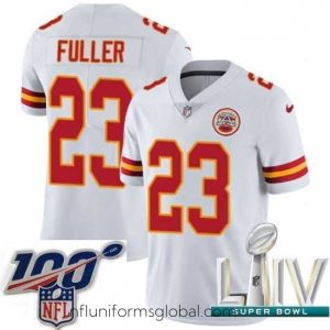 Gorgeous 2020 Super Bowl LIV Nike Kansas City Chiefs #23 Kendall Fuller White Vapor Untouchable Limited Player NFL Jersey