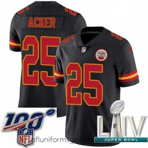 Alluring 2020 Super Bowl LIV Nike Kansas City Chiefs #27 Kenneth Acker Limited Black Rush Vapor Untouchable NFL Jersey