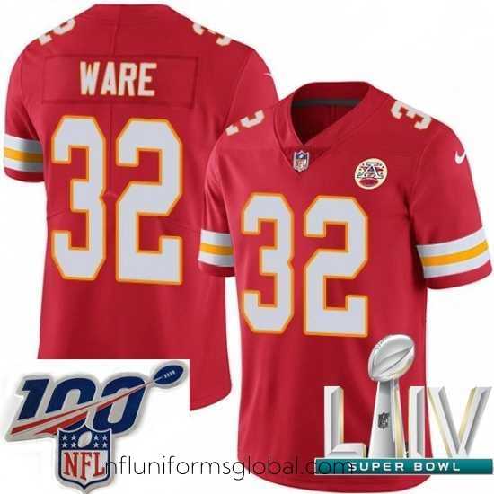 Ravishing 2020 Super Bowl LIV Nike Kansas City Chiefs #32 Spencer Ware Red Team Color Vapor Untouchable Limited Player NFL Jersey