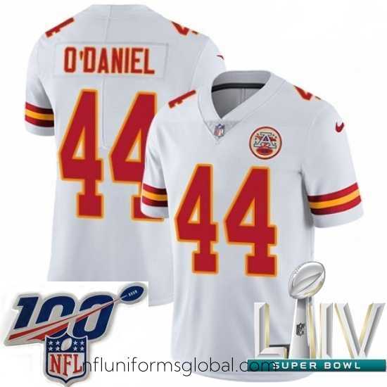 Alluring 2020 Super Bowl LIV Nike Kansas City Chiefs #44 Dorian O'Daniel White Vapor Untouchable Limited Player NFL Jersey
