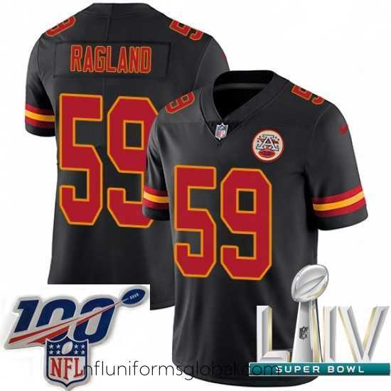 Ravishing 2020 Super Bowl LIV Nike Kansas City Chiefs #59 Reggie Ragland Limited Black Rush Vapor Untouchable NFL Jersey