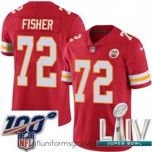 Enchanting 2020 Super Bowl LIV Nike Kansas City Chiefs #72 Eric Fisher Red Team Color Vapor Untouchable Limited Player NFL Jersey