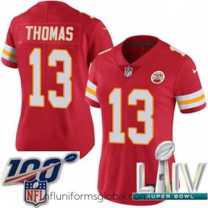 Divine 2020 Super Bowl LIV Nike Kansas City Chiefs #13 De'Anthony Thomas Red Team Color Vapor Untouchable Limited Player NFL Jersey