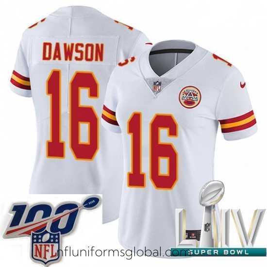 Divine 2020 Super Bowl LIV Nike Kansas City Chiefs #16 Len Dawson White Vapor Untouchable Limited Player NFL Jersey