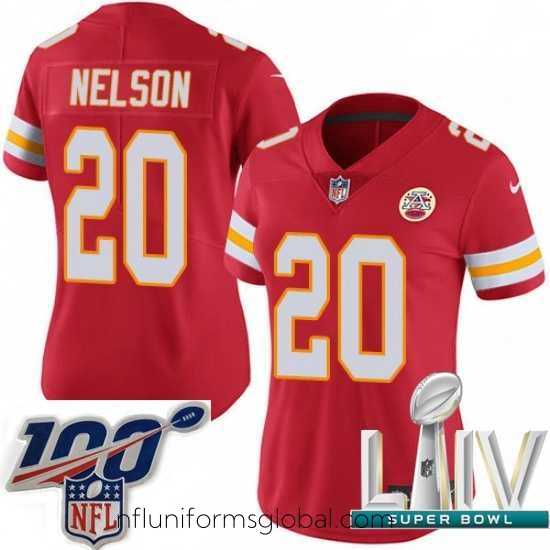 Enchanting 2020 Super Bowl LIV Nike Kansas City Chiefs #20 Steven Nelson Red Team Color Vapor Untouchable Limited Player NFL Jersey