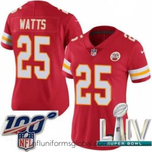 Gorgeous 2020 Super Bowl LIV Nike Kansas City Chiefs #25 Armani Watts Red Team Color Vapor Untouchable Limited Player NFL Jersey