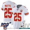 Irresistible 2020 Super Bowl LIV Nike Kansas City Chiefs #25 Armani Watts White Vapor Untouchable Limited Player NFL Jersey