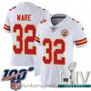 Sumptuous 2020 Super Bowl LIV Nike Kansas City Chiefs #32 Spencer Ware White Vapor Untouchable Limited Player NFL Jersey