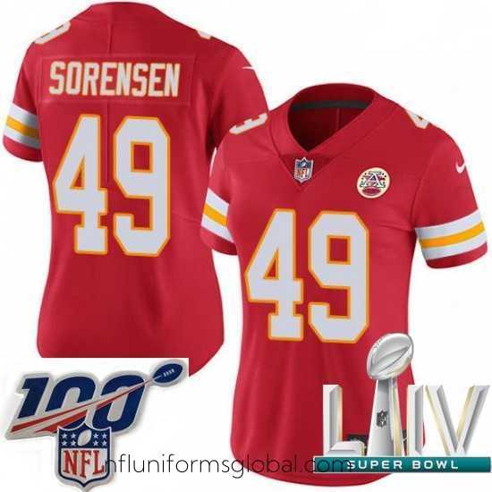 Exquisite 2020 Super Bowl LIV Nike Kansas City Chiefs #49 Daniel Sorensen Red Team Color Vapor Untouchable Limited Player NFL Jersey