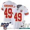 Alluring 2020 Super Bowl LIV Nike Kansas City Chiefs #49 Daniel Sorensen White Vapor Untouchable Limited Player NFL Jersey