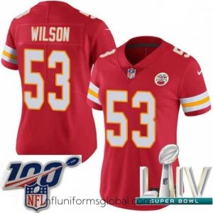 Sumptuous 2020 Super Bowl LIV Nike Kansas City Chiefs #53 Ramik Wilson Red Team Color Vapor Untouchable Limited Player NFL Jersey