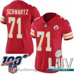 Alluring 2020 Super Bowl LIV Nike Kansas City Chiefs #71 Mitchell Schwartz Red Team Color Vapor Untouchable Limited Player NFL Jersey