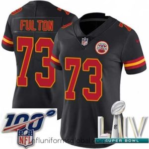Sumptuous 2020 Super Bowl LIV Nike Kansas City Chiefs #73 Zach Fulton Limited Black Rush Vapor Untouchable NFL Jersey