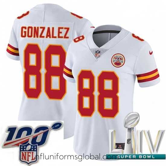 Enchanting 2020 Super Bowl LIV Nike Kansas City Chiefs #88 Tony Gonzalez White Vapor Untouchable Limited Player NFL Jersey