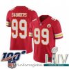 Divine 2020 Super Bowl LIV Kansas City Chiefs #99 Khalen Saunders Red Team Color Vapor Untouchable Limited Player Football Jersey