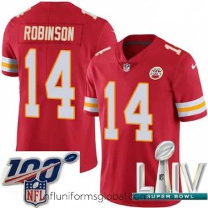 Alluring 2020 Super Bowl LIV Nike Kansas City Chiefs #14 Demarcus Robinson Red Team Color Vapor Untouchable Limited Player NFL Jersey