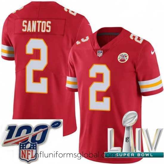Ravishing 2020 Super Bowl LIV Nike Kansas City Chiefs #2 Cairo Santos Red Team Color Vapor Untouchable Limited Player NFL Jersey