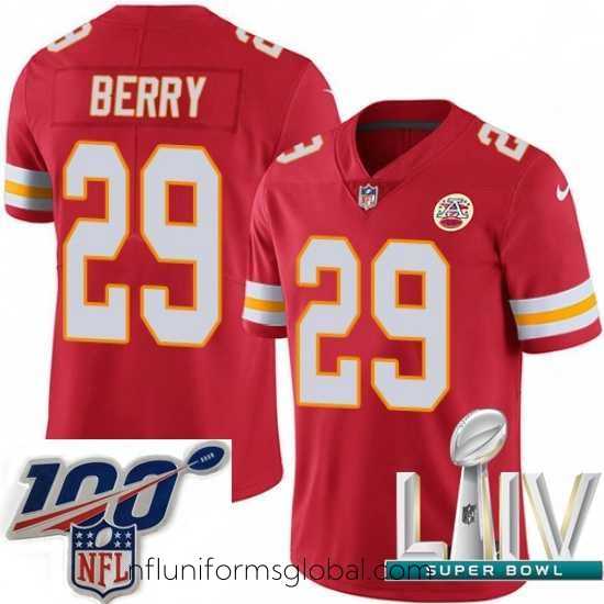 Ravishing 2020 Super Bowl LIV Nike Kansas City Chiefs #29 Eric Berry Red Team Color Vapor Untouchable Limited Player NFL Jersey