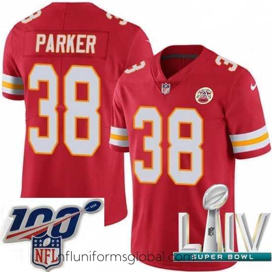 Irresistible 2020 Super Bowl LIV Nike Kansas City Chiefs #38 Ron Parker Red Team Color Vapor Untouchable Limited Player NFL Jersey