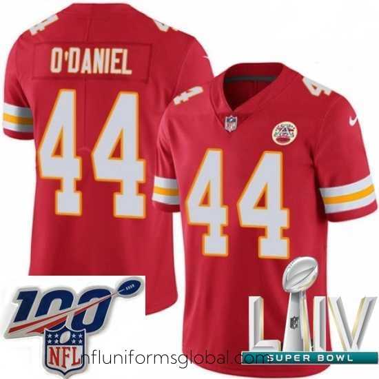 Alluring 2020 Super Bowl LIV Nike Kansas City Chiefs #44 Dorian O'Daniel Red Team Color Vapor Untouchable Limited Player NFL Jersey