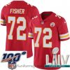 Captivating 2020 Super Bowl LIV Nike Kansas City Chiefs #72 Eric Fisher Red Team Color Vapor Untouchable Limited Player NFL Jersey