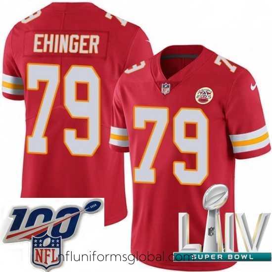 Gorgeous 2020 Super Bowl LIV Nike Kansas City Chiefs #79 Parker Ehinger Red Team Color Vapor Untouchable Limited Player NFL Jersey