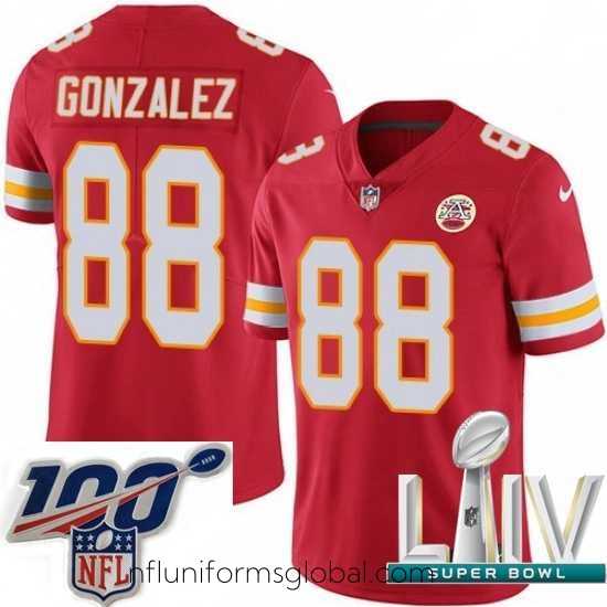 Enchanting 2020 Super Bowl LIV Nike Kansas City Chiefs #88 Tony Gonzalez Red Team Color Vapor Untouchable Limited Player NFL Jersey