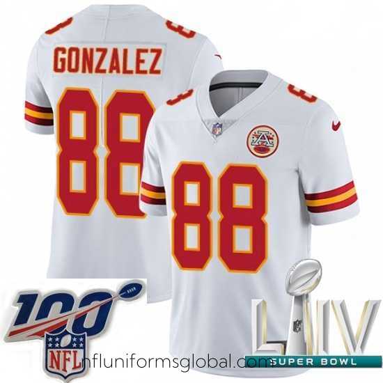 Irresistible 2020 Super Bowl LIV Nike Kansas City Chiefs #88 Tony Gonzalez White Vapor Untouchable Limited Player NFL Jersey