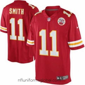 Exquisite Alex Smith Kansas City Chiefs Nike Team Color Limited Jersey Red