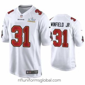 Alluring Antoine Winfield Jr. Buccaneers White Super Bowl Lv Game Fashion Jersey