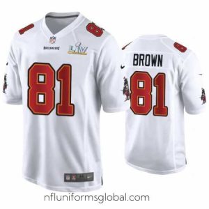 Irresistible Antonio Brown Buccaneers White Super Bowl Lv Game Fashion Jersey