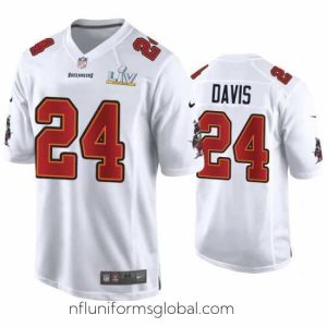 Alluring Carlton Davis Buccaneers White Super Bowl Lv Game Fashion Jersey