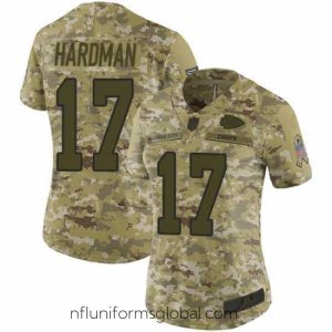 Gorgeous Chiefs 17 Mecole Hardman Camo Stitched Football Limited 2018 Salute to Service Jersey
