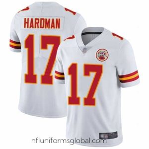 Ravishing Chiefs 17 Mecole Hardman White Stitched Football Vapor Untouchable Limited Jersey