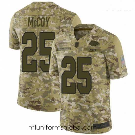 Enchanting Chiefs #25 LeSean McCoy Camo Stitched Football Limited 2018 Salute to Service Jersey