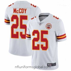 Alluring Chiefs 25 LeSean McCoy White Stitched Football Vapor Untouchable Limited Jersey