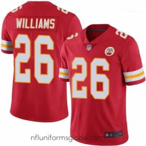 Captivating Chiefs 26 Damien Williams Red Team Color Stitched Football Vapor Untouchable Limited Jersey