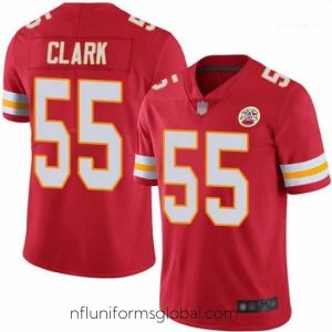 Irresistible Chiefs 55 Frank Clark Red Team Color Stitched Football Vapor Untouchable Limited Jersey