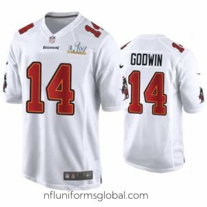 Stunning Chris Godwin Buccaneers White Super Bowl Lv Game Fashion Jersey