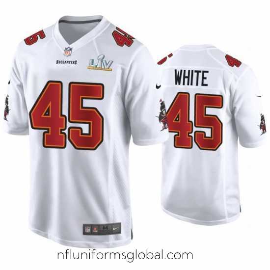 Gorgeous Devin White Buccaneers White Super Bowl Lv Game Fashion Jersey