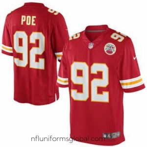 Enchanting Dontari Poe Kansas City Chiefs Nike Team Color Limited Jersey Red