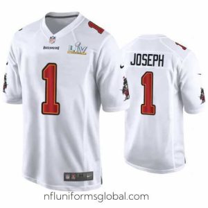 Exquisite Greg Joseph Buccaneers White Super Bowl Lv Game Fashion Jersey