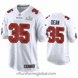 Irresistible Jamel Dean Buccaneers White Super Bowl Lv Game Fashion Jersey