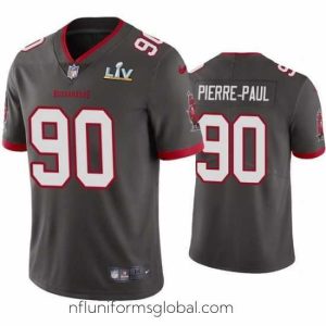 Irresistible Jason Pierre Paul Buccaneers Pewter Super Bowl Lv Vapor Limited Jersey