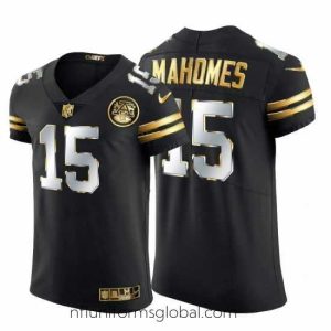 Ravishing Kansas City Chiefs 15 Patrick Mahomes Nike Black Edition Vapor Untouchable Elite NFL Jersey