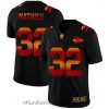 Sumptuous Kansas City Chiefs 32 Tyrann Mathieu Black Nike Red Orange Stripe Vapor Limited NFL Jersey