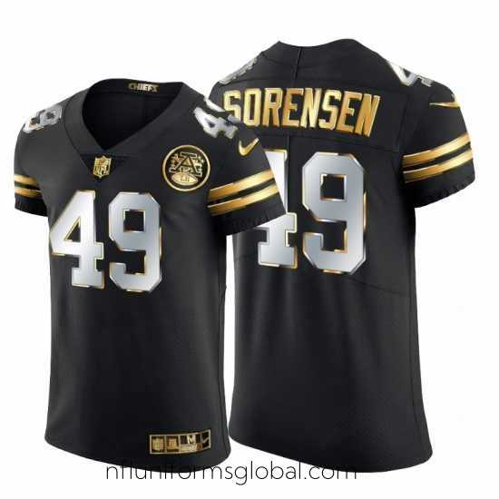 Captivating Kansas City Chiefs 49 Daniel Sorensen Nike Black Edition Vapor Untouchable Elite NFL Jersey